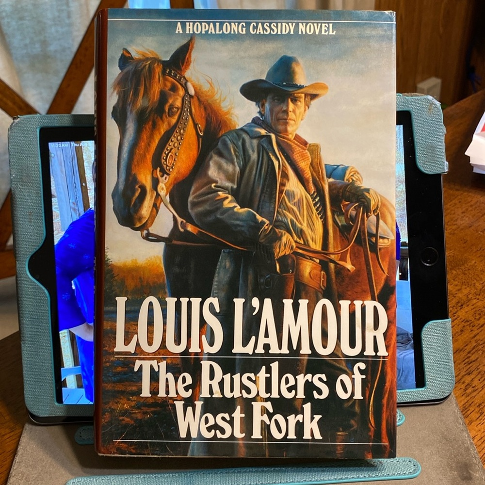 Louis l’Amour “ The Rustlers of Westfork” 1991 hardback book.